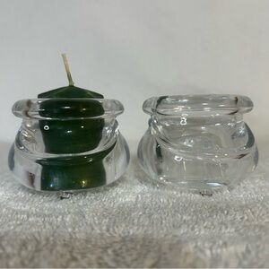 Partylite Vintage Cauldron Votive Tea Light Candle Holders Pair P7647  - No Box